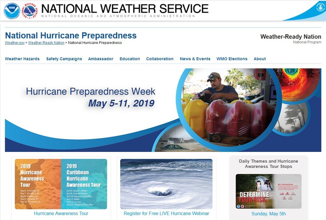 2019 NOAA Hurricane Preparedness Campaign