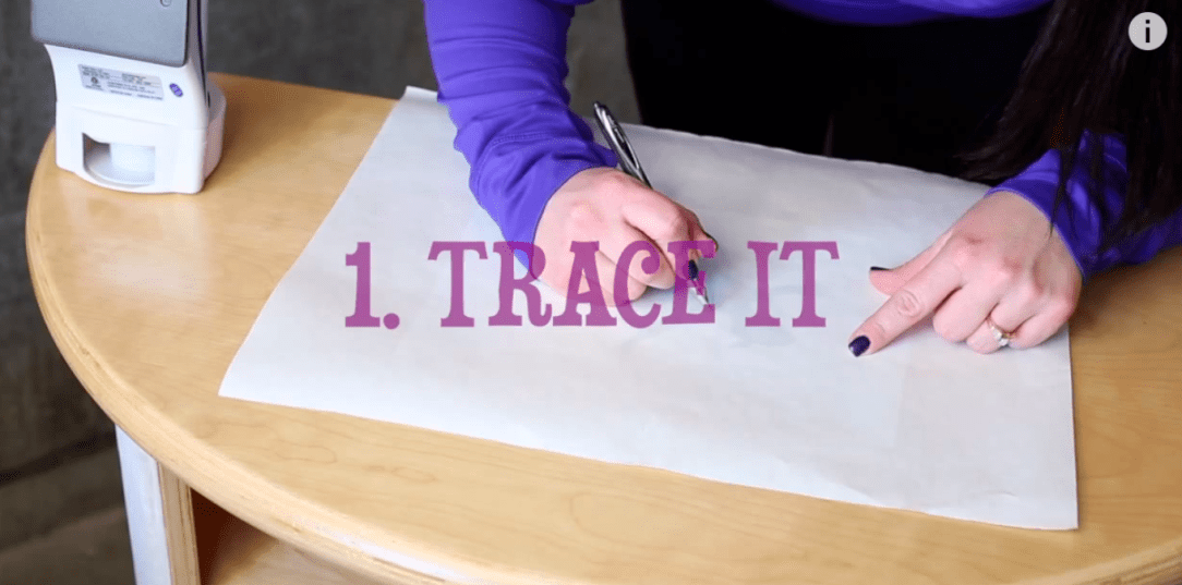 Tracing Disney Character Using Freezer Paper